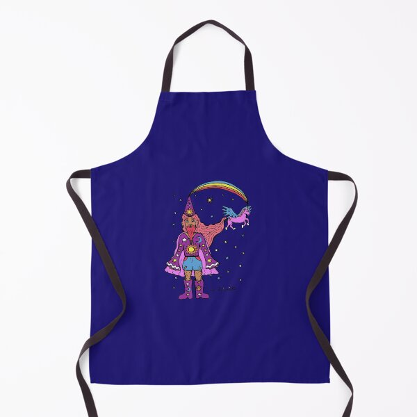 Item preview, Whimsical Kawaii Celstial Pastel Bi Wizard with Rainbow Unicorn designed and sold by Intergalactic Unicorn: Art by Anna Schmidt.