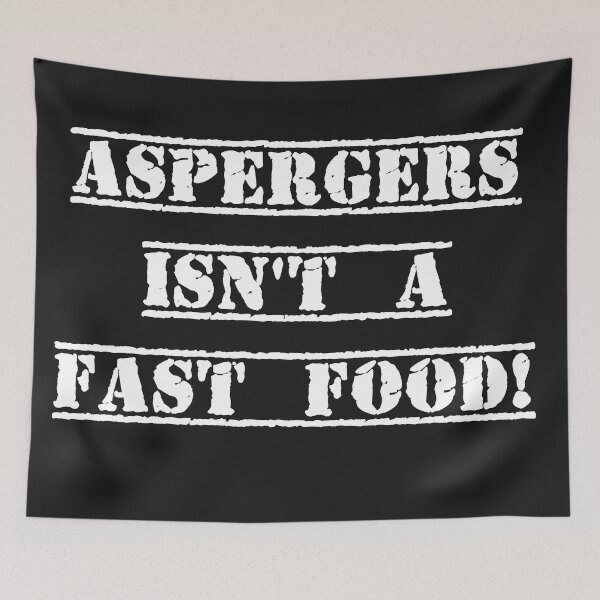 Item preview, Aspergers isnt a fast food funny design designed and sold by Solotree.