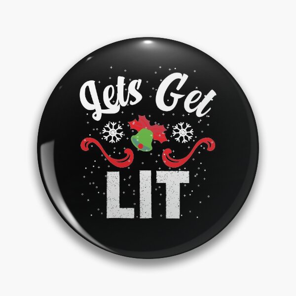 Item preview, Christmas Funny Pajamas Let's Get Lit Drinking Christmas designed and sold by TheMattDesigns.