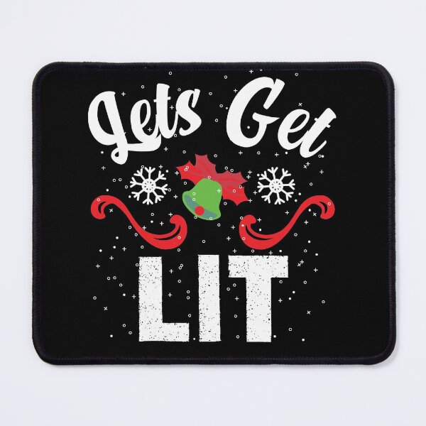 Item preview, Christmas Funny Pajamas Let's Get Lit Drinking Christmas designed and sold by TheMattDesigns.