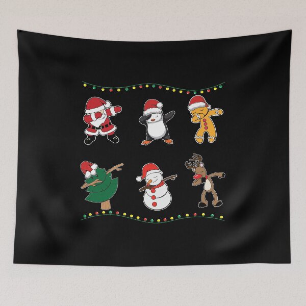 Item preview, Christmas Gift Dabbing Santa Claus Penguin & Reindeer designed and sold by Lenny Stahl.