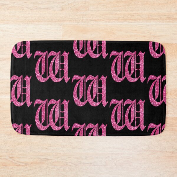 Item preview, The Letter W - Capital Pink Glitter Gothic designed and sold by TheLykosApparel.