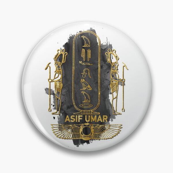 Item preview, Asif Umar your name in old Egyptian hieroglyphics symbols designed and sold by elmanchour.