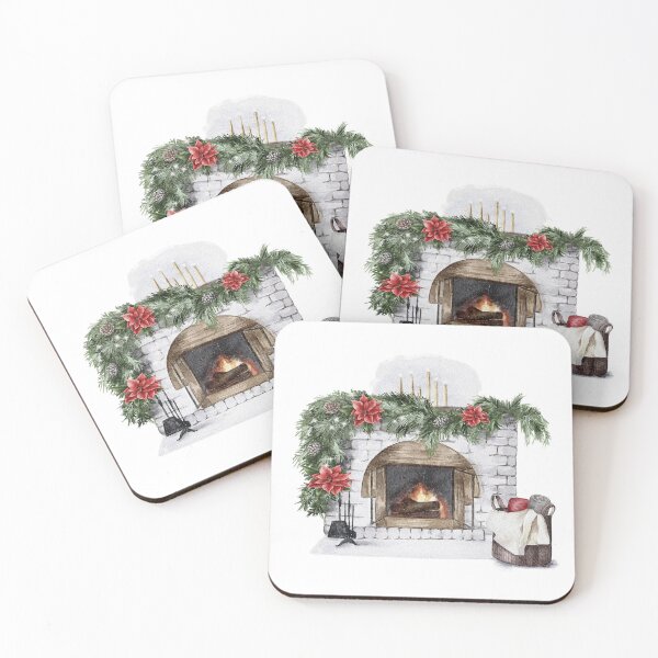 Item preview, Festive Fireplace designed and sold by Patricia Johnston.