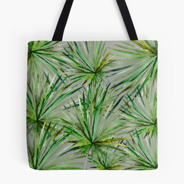 Item preview, Exotic leaves on gray background  designed and sold by Esthera Mace.