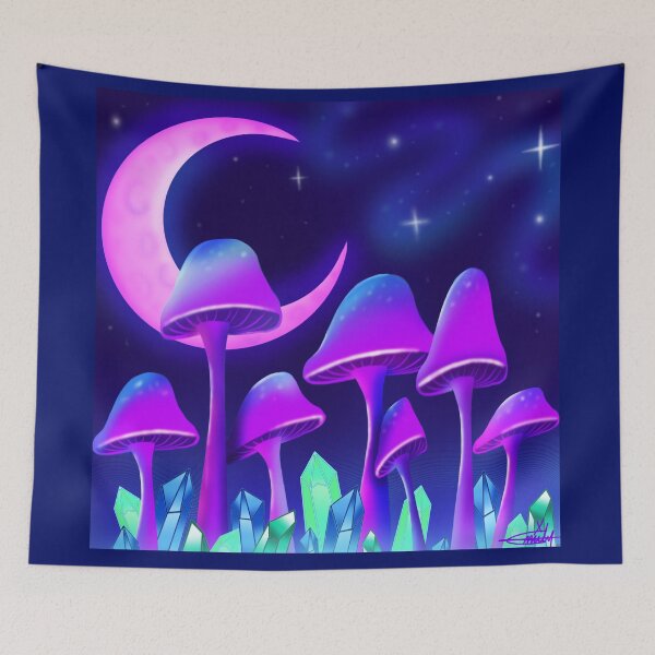 Item preview, Night glow mushrooms designed and sold by CraftKrazie.