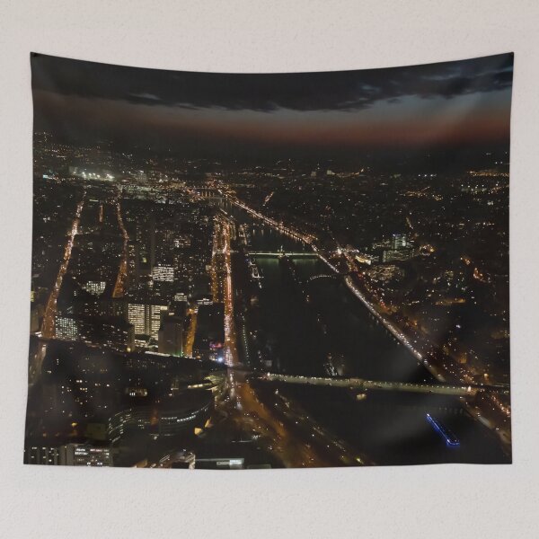 Item preview, Paris Seine River Nighttime City Lights designed and sold by SafariByMarisa.