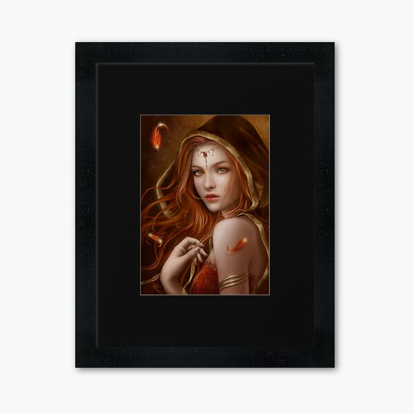 Red path of eternity Framed Art Print