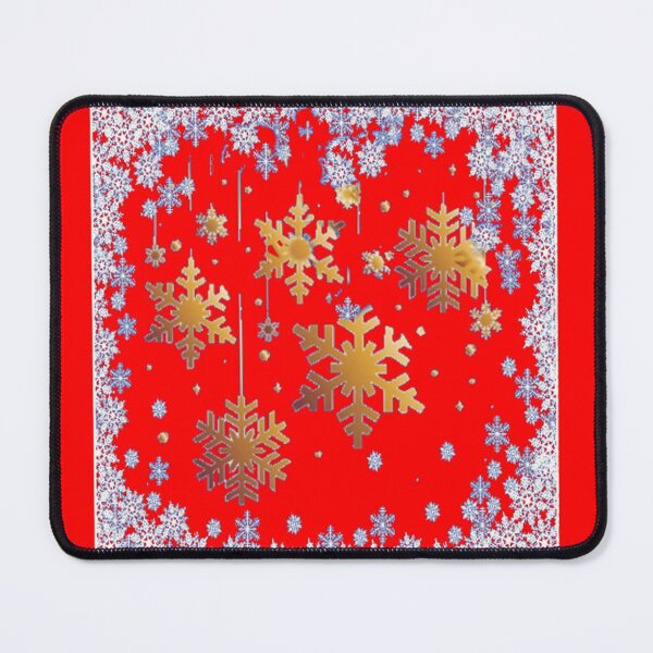 Item preview, RED DECORATIVE SNOW FLAKE HOLIDAY PATTERNS  designed and sold by sharlesart.