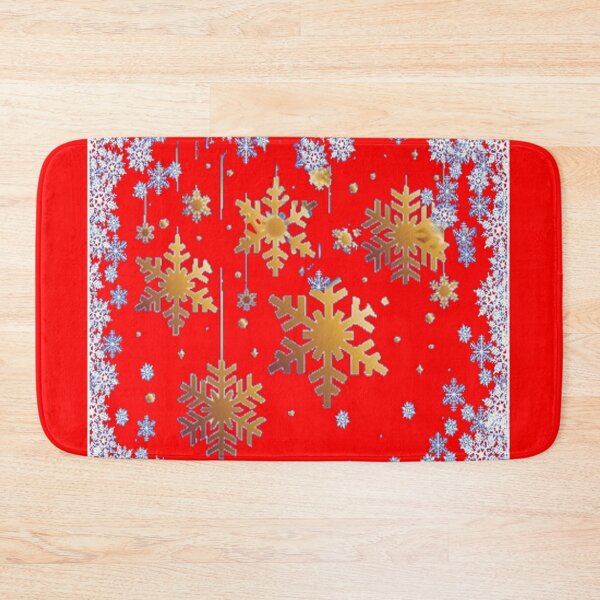 Item preview, RED DECORATIVE SNOW FLAKE HOLIDAY PATTERNS  designed and sold by sharlesart.