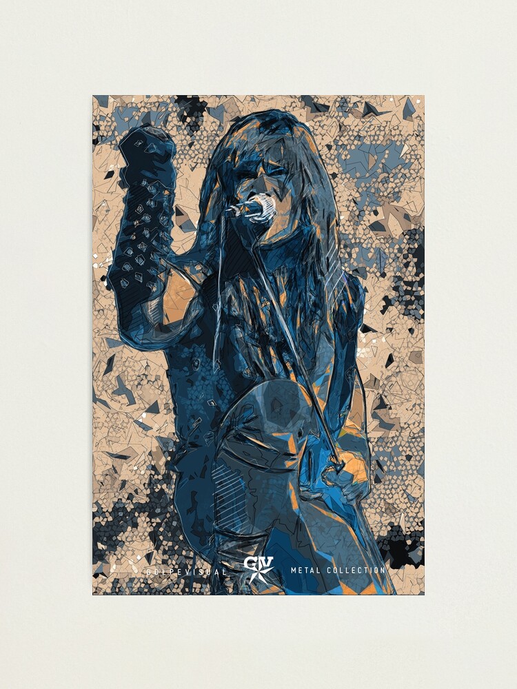 Lámina Fotográfica Bruce Dickinson Fanart Ironmaiden Rock Illustration Golpevisual Metal 5259