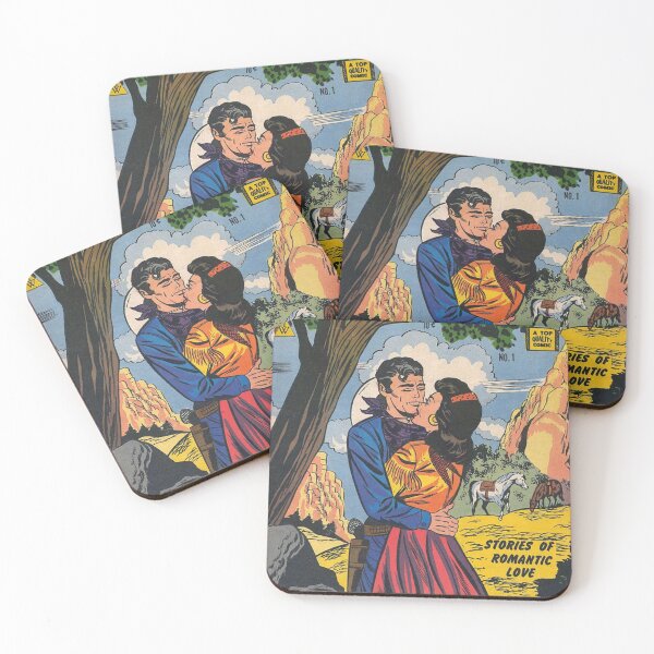 Item preview, Frontier Romances Romantic Love Comic Book Cover Vintage Romance Vintage Comics Comicbook designed and sold by Imakeyouhappy.