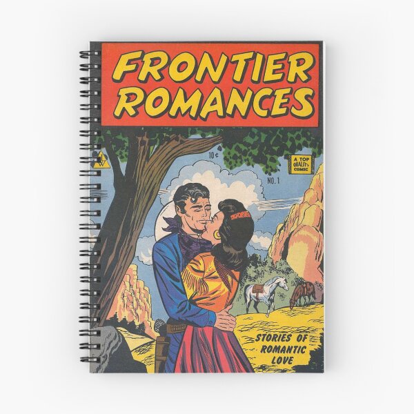 Item preview, Frontier Romances Romantic Love Comic Book Cover Vintage Romance Vintage Comics Comicbook designed and sold by Imakeyouhappy.