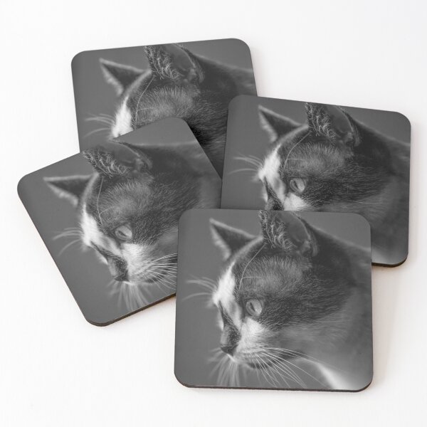 Item preview, Snowshoe Cat Profile BW designed and sold by Elisabeth Lucas.