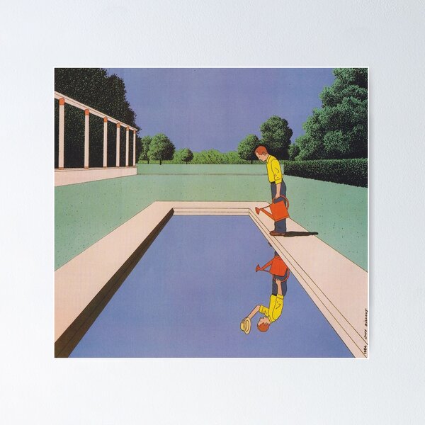 Surrealism Guy Billout Ngeti Kolam Poster