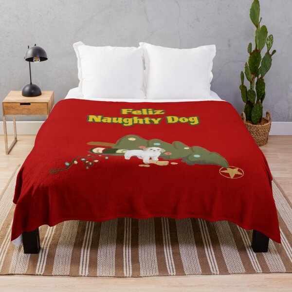Item preview, Feliz Naughty Dog. Cute But Naughty Christmas Puppy designed and sold by Rebel-Design.