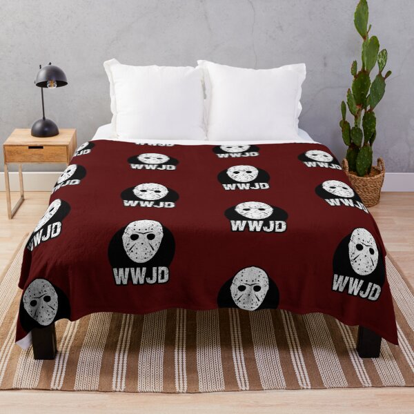 Item preview, WHAT WOULD JASON DO? Jason Voorhees Friday 13th horror slasher fan designed and sold by massiveink.