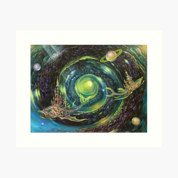 Vista previa del artículo con la obra «Canal de la espiral mágica», diseñado y vendido por ReonArgondian.