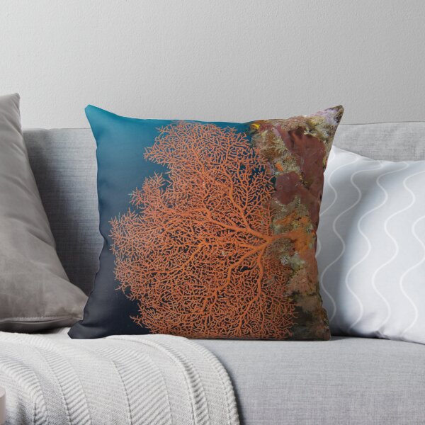 Sea Fan Throw Pillow