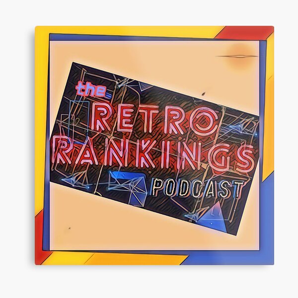 The Retro Rankings Podcast Logo Metal Print