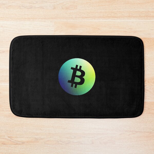 Item preview, Bitcoin logo - gradient - blue - green designed and sold by NautilusMare.