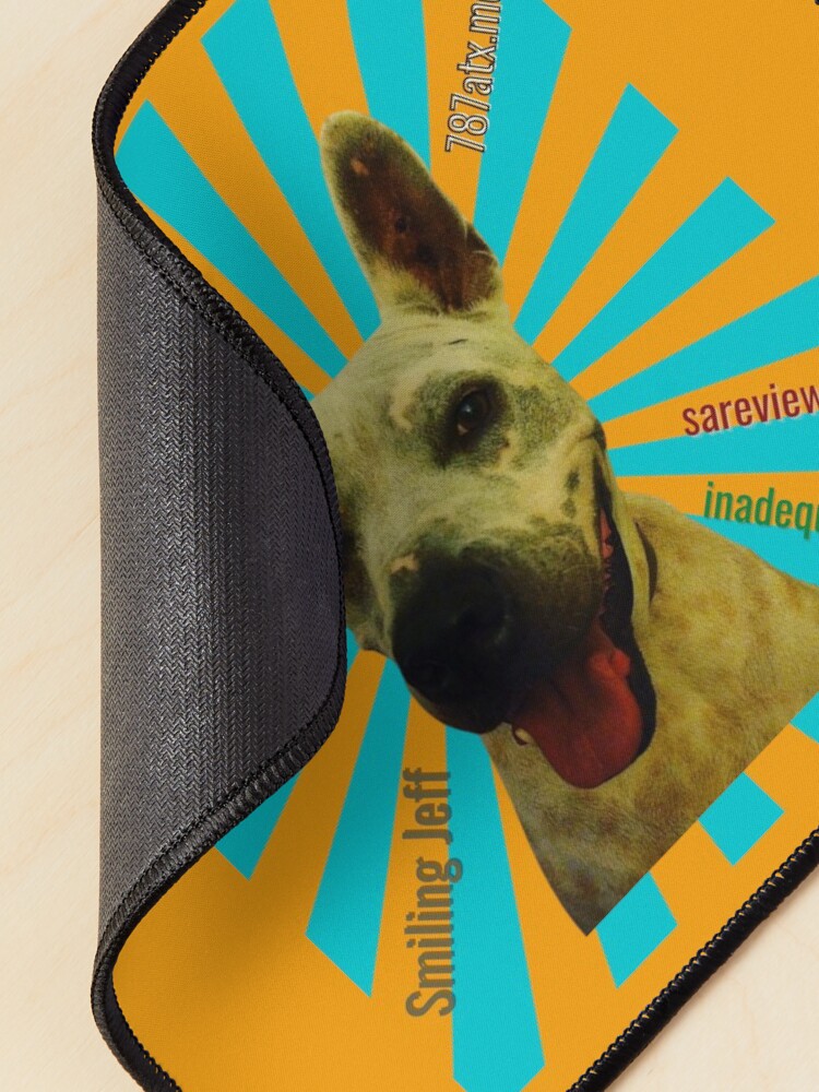 Alternate view of Smiling Jeff w/All Will's URLs Mouse Pad