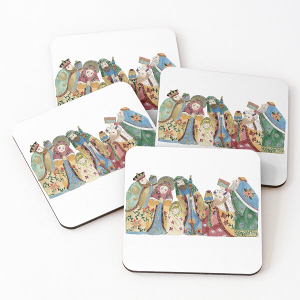 Item preview, Nesting Nativity Watercolor designed and sold by carleeclarkeart.