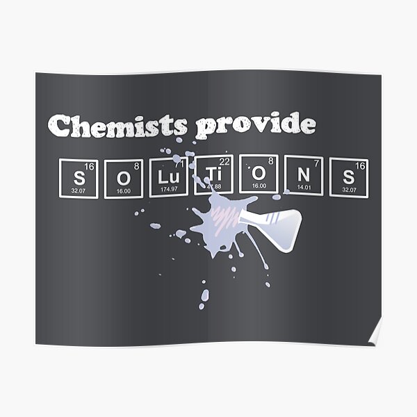 Chemistry Slogan Posters Redbubble