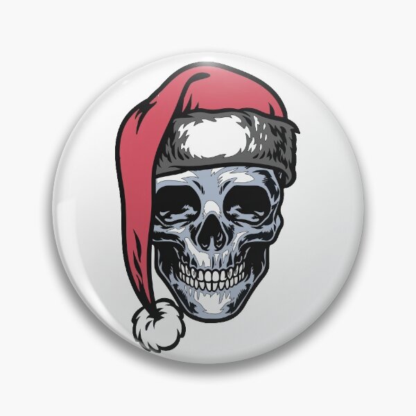Item preview, A skull in a Christmas hat designed and sold by kamorim.