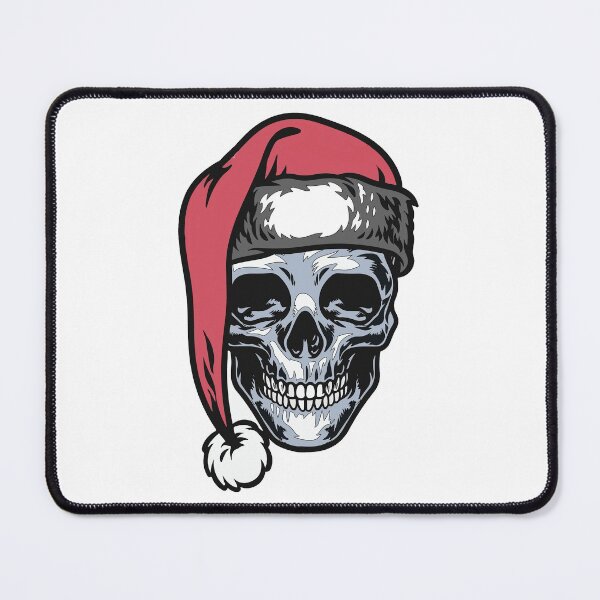 Item preview, A skull in a Christmas hat designed and sold by kamorim.