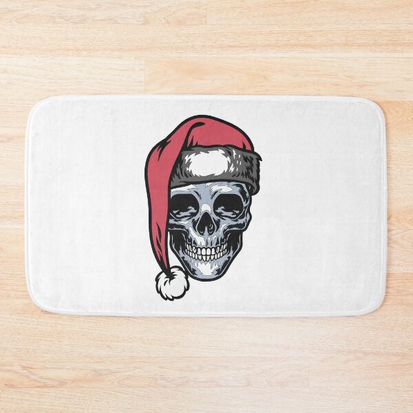 Item preview, A skull in a Christmas hat designed and sold by kamorim.