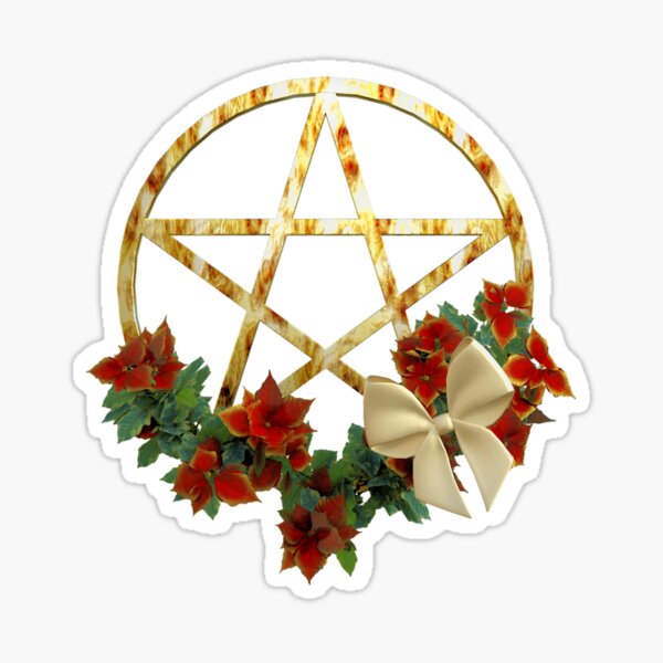 Limited Edition Flowers & Pentacle Collection - Design Twelve Sticker