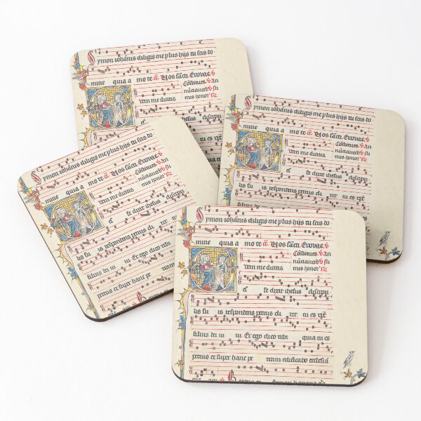 Item preview, Antiphonary - Medieval Musical Manuscript designed and sold by brushandframes.