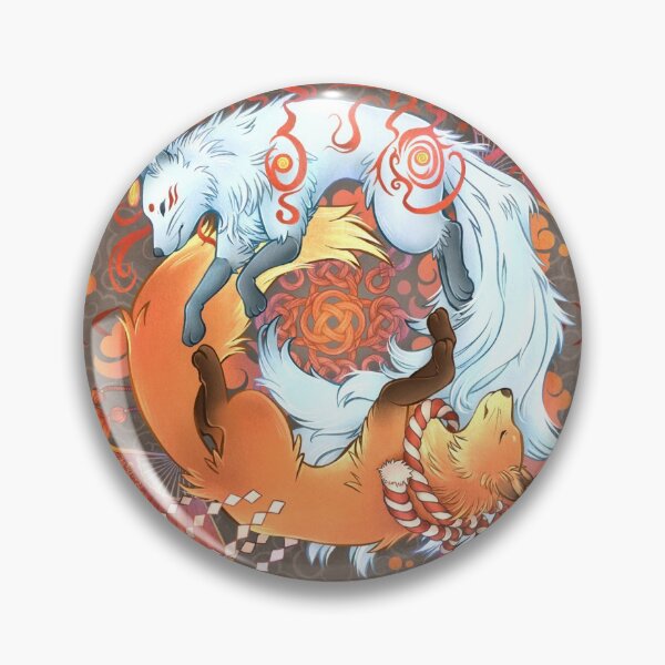 Item preview, Kitsune Inari Fox Yin Yang designed and sold by YumePeachyPie.