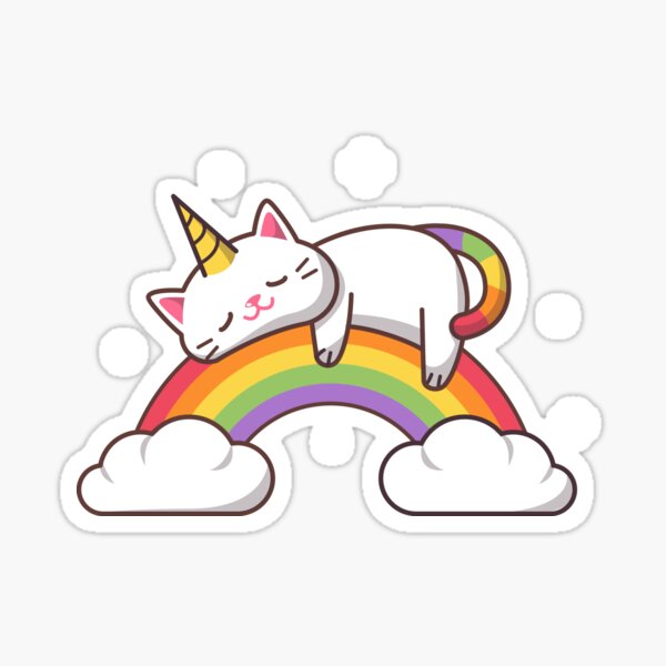 Big Stickers Pack Kawaii Little Mermaid Llama Cat Rainbow Magic
