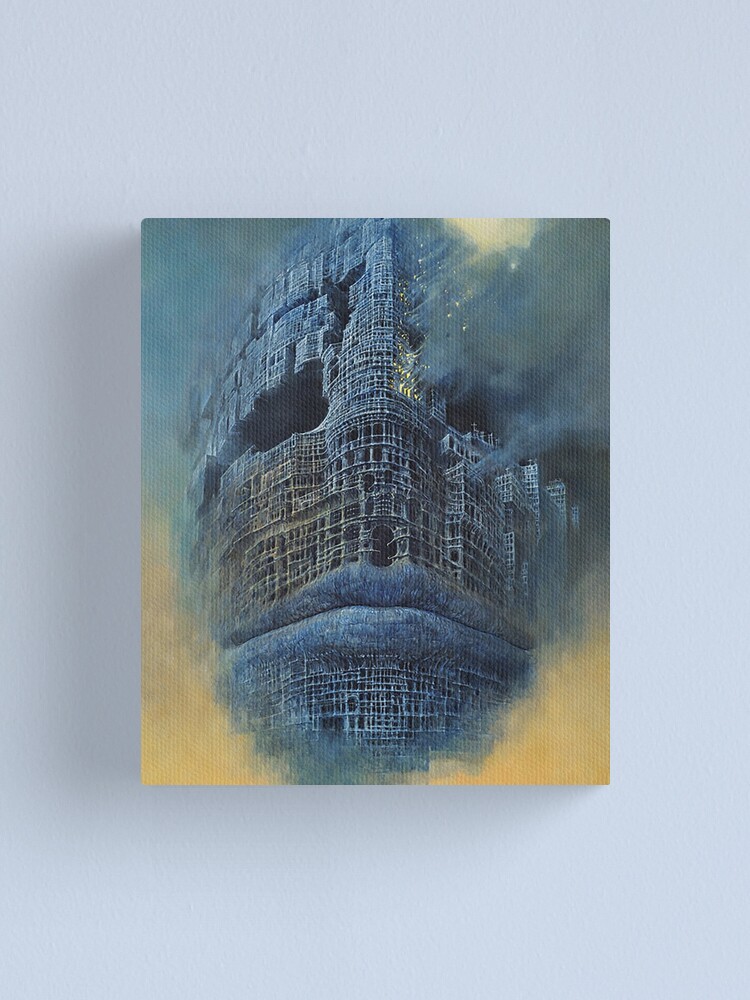 Canvas Print | Canvas on Wall | Art | Dark City inspired by Zdzisław offers Beksiński