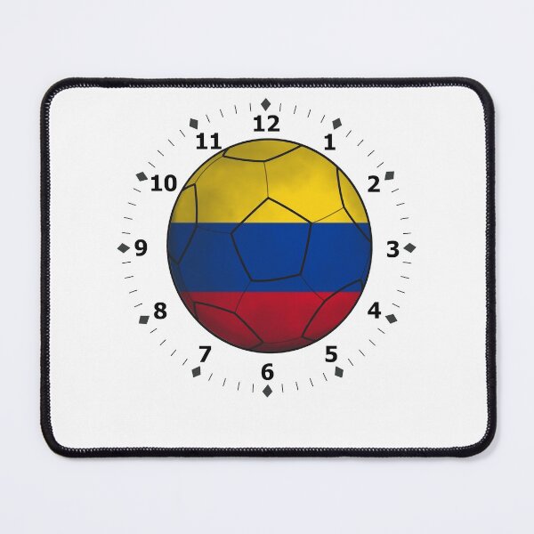 Item preview, colombia flag clock designed and sold by ZiphGames.