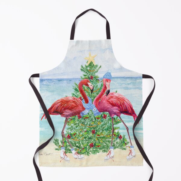 Item preview, Coastal Christmas Flamingos A designed and sold by Jean Plout.