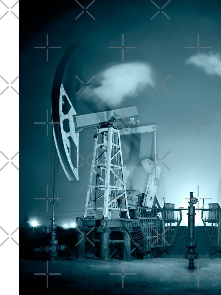 Thumbnail 4 of 4, iPhone Case, Oil Rigs at night. designed and sold by bashta.