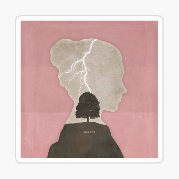 Item preview, Jane Eyre, Charlotte Brontë Literary Art for Book Lovers designed and sold by RedHillPrints.