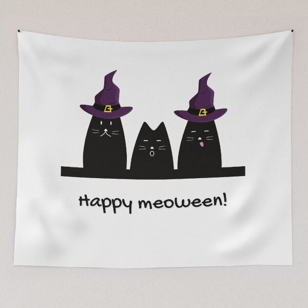 Item preview, Witch Cat Meoween designed and sold by AnnaAndVibes.