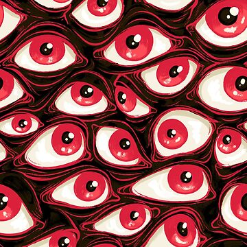 Artwork thumbnail, Wall of Eyes in Black by Paisley Yazel