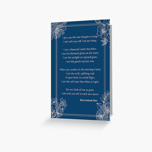 Item preview, Native American Poem for those who mourn poster designed and sold by Pato-D.