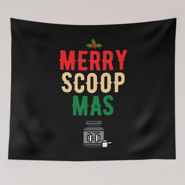 Item preview, Merry ScoopMas Gym Preworkout Protein Shake Sarcasm designed and sold by EllConApparel.
