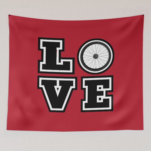Item preview,  I Love Cycling Funny Cyclist Humor Typography Design designed and sold by Bad Kitty Designz.