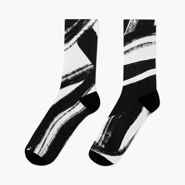 Item preview, Abstract Black and White Grunge Shapes 1 designed and sold by trajeado14.