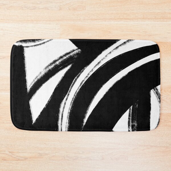 Item preview, Abstract Black and White Grunge Shapes 1 designed and sold by trajeado14.