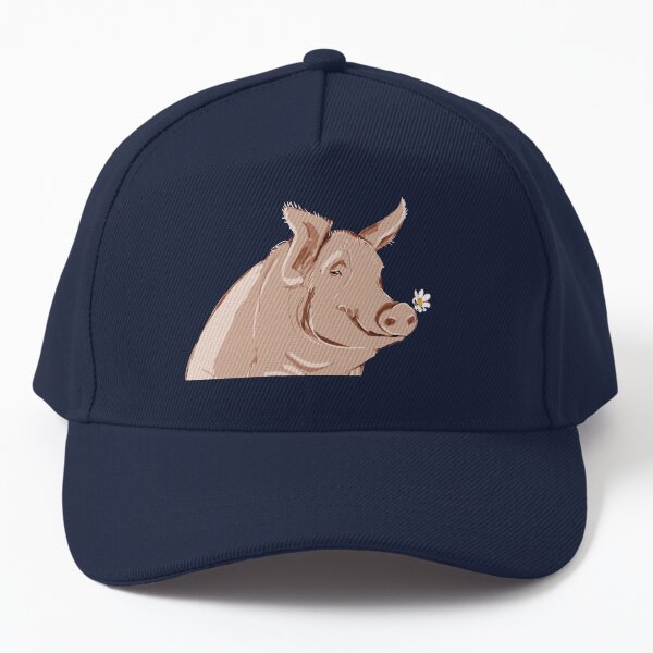 Pig pattern in Violet Blue Baseball Cap