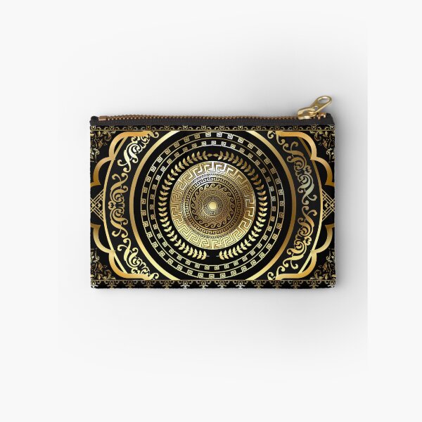 Item preview, Greek Key Border Gold Black Meander Design designed and sold by Yiorgos Designs.