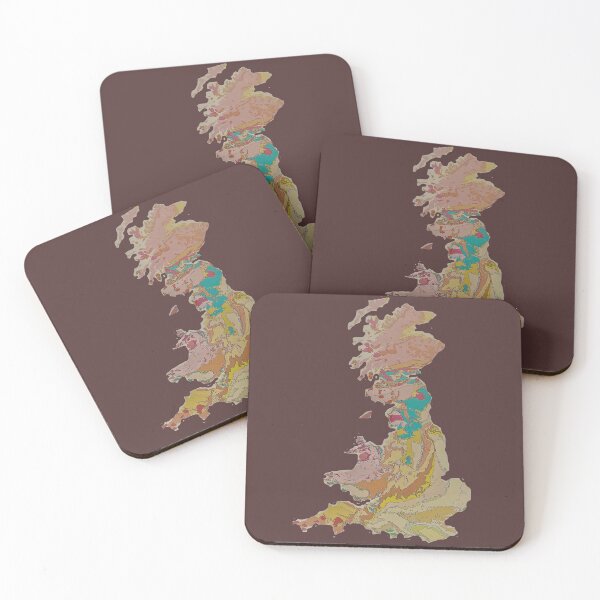 Item preview, British Isles map, geological map, Scotland, England, highlands designed and sold by NessArtByEwa.